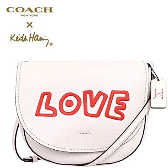 Coach Handbags - Coach x Keith Haring Ivory Crossbody Purse